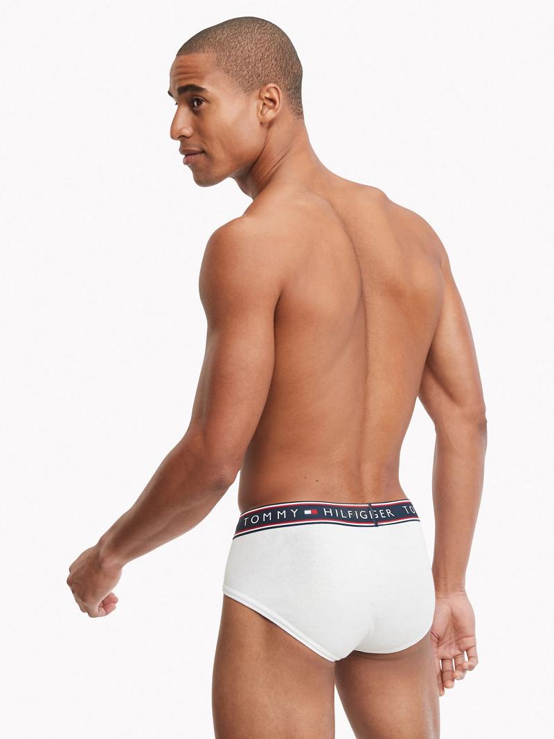 Férfi Tommy Hilfiger Pamut stretch brief 4pk Briefs Fehér | HU 1330RVD